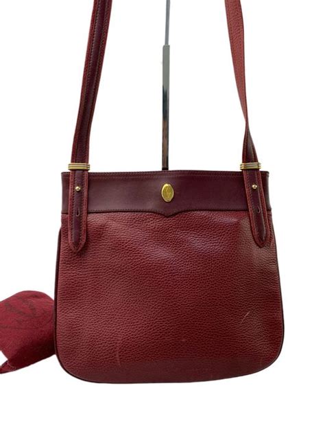 cartier bordeaux bag|cartier leather shoulder bag.